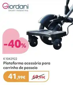 Prénatal Giordani plataforma acessória para carrinho de passeio promoção