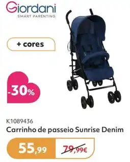 Prénatal Giordani carrinho de passeio sunrise denim promoção