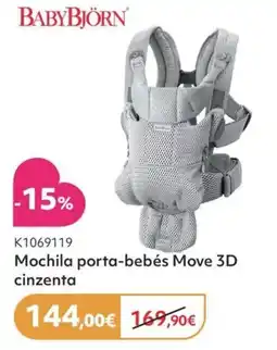 Prénatal Mochila porta-bebés Move 3D cinzenta promoção
