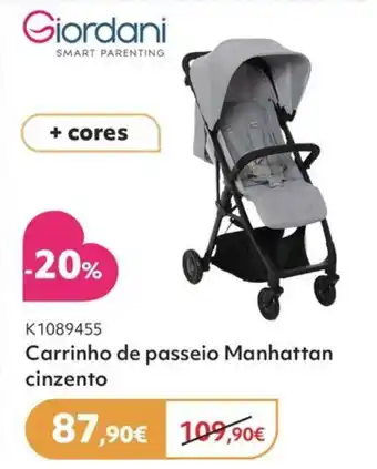 Giordani carrinho de passeio manhattan cinzento