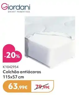 Prénatal Giordani colchão antiácaros promoção