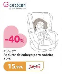 Prénatal Giordani Redutor de cabeça para cadeira auto promoção