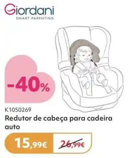 Prénatal Giordani Redutor de cabeça para cadeira auto promoção