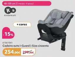 Prénatal Cadeira auto i-Guard i-Size cinzenta promoção