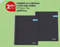 Pingo Doce Ambar - caderno a4 c/argolas e capa promoção