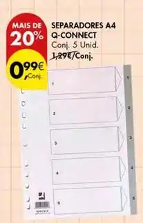 Pingo Doce Separadores a4 promoção