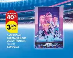 Pingo Doce Caderno a4 agrafado k pop demon hunters promoção