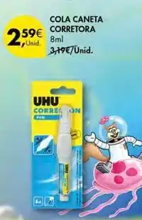 Pingo Doce Uhu - cola caneta corretora promoção