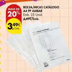 Pingo Doce Ambar - bolsa/micas catálogo a4 pp promoção