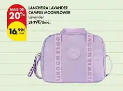 Pingo Doce Lavandeira - lancheira lavander campus moonflower promoção