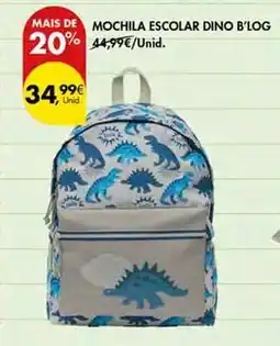 Pingo Doce Mochila escolar dino promoção