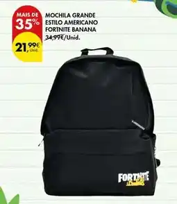 Pingo Doce Fortnite - mochila grande estilo americano fortinie banana promoção
