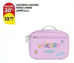 Pingo Doce Ambar - lancheira unicorn promoção