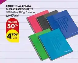 Pingo Doce Caderno a4 c/capa dura classroomates promoção