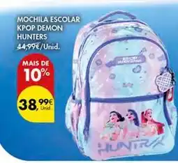 Pingo Doce Mochila escolar kpop demon hunters promoção