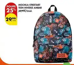 Pingo Doce Ambar - mochila streetart teen inverse promoção