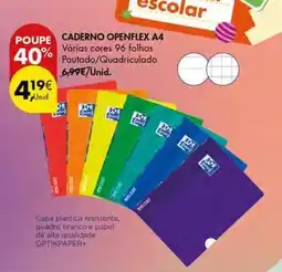 Pingo Doce Oxford - caderno openflex a4 promoção