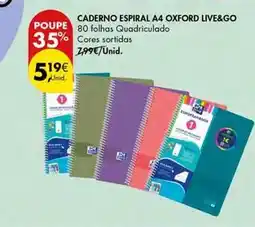 Pingo Doce Oxford - caderno espiral a4 promoção