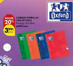 Pingo Doce Oxford - caderno espiral a4 capa pp promoção