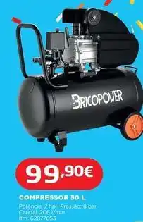 Bricomarché Hp - compressor 50 l promoção