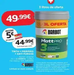Bricomarché Barbot - tinta + primário + anti-fungos promoção