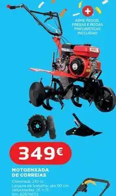 Motoenxada de correjas