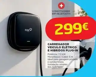 Carregador veiculo elétrico e hibridos plug-in