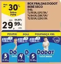 Continente Bom dia Dodot - box fraldas bebe seco promoção