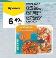Continente Bom dia Continente - preparado de arroz de marisco s/ gluten congelado promoção