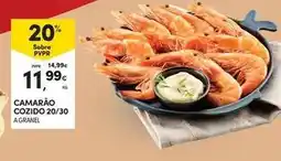 Continente Bom dia Camarão cozido 20/30 promoção