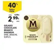 Continente Bom dia Magnum - gelado chocolate branco promoção