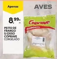 Continente Bom dia Peito de frango s/osso coprave congelado promoção