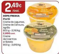 Intermarché Porsi - sopa fresca promoção