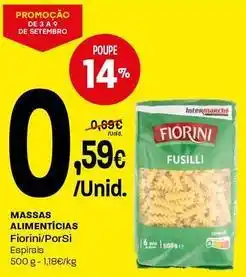 Intermarché Fiorini - massas alimenticias promoção