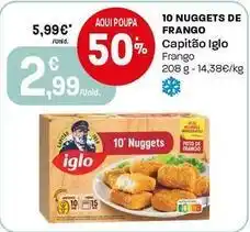 Intermarché Capitão iglo - 10 nuggets de frango promoção