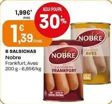 Intermarché Nobre - 8 salsichas promoção