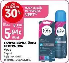Intermarché Veet - bandas depilatórias de cera fria promoção