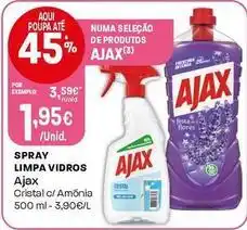 Intermarché Ajax - spray limpa vidros promoção