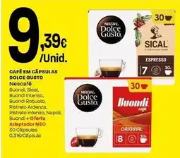 Intermarché Nescafé - cafe em capsulas dolce gusto promoção