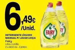 Intermarché Fairy - detergente líquido manual p/lavar loica promoção