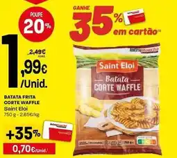 Intermarché Saint eloi - batata frita gorte waffle promoção