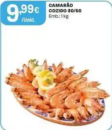Intermarché Camarão cozido 30/50 promoção