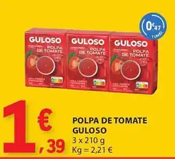 E.Leclerc polpa de tomate guloso promoção
