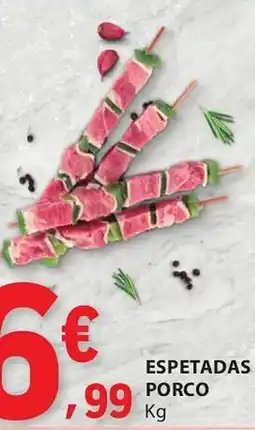 E.Leclerc espetadas porco promoção