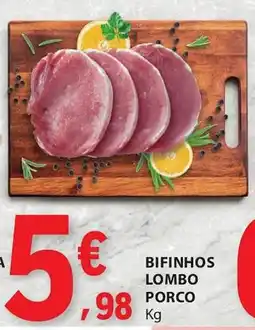 E.Leclerc Bifinhos lombo porco promoção