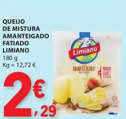 E.Leclerc Queijo de mistura amanteigado fatiado limiano promoção