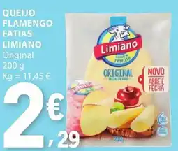 E.Leclerc Queijo flamengo fatias limiano original promoção