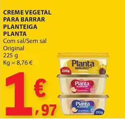 E.Leclerc Creme vegetal para barrar planteiga planta promoção