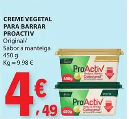 E.Leclerc Creme vegetal para barrar proactiv promoção