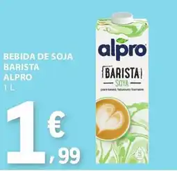 E.Leclerc Bebida de soja barista alpro promoção